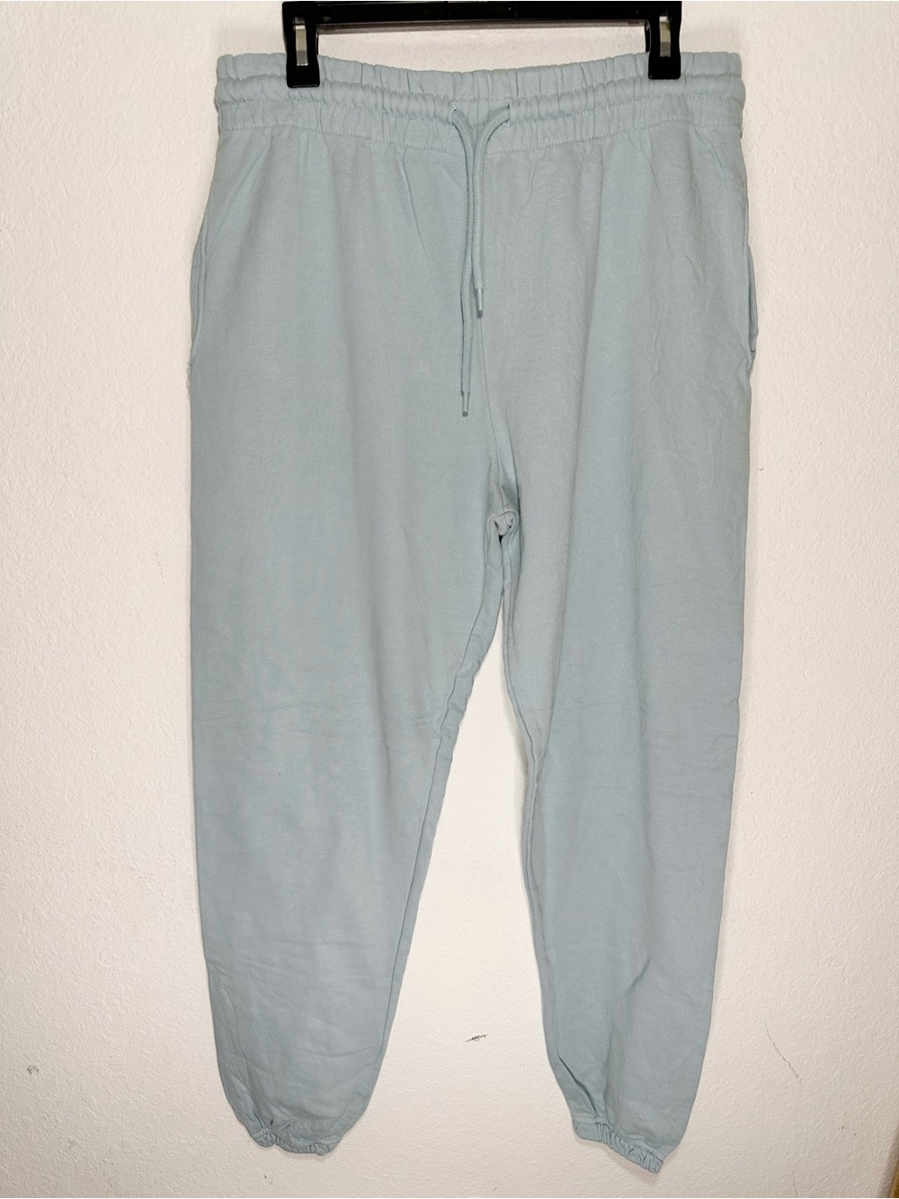Thirty Years TY Jogger Sweatpants Breeze Blue Size Large 100% Cotton